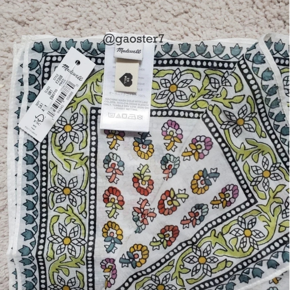 🚫SOLD🚫Madewell Organic Cotton Bandana - Picture 7 of 7